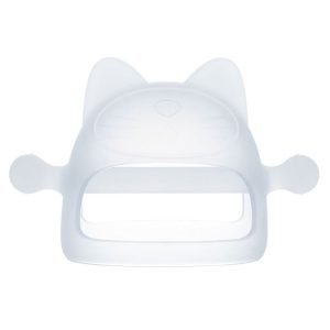 Baby Anti-eating Hand Cover Boiled Silicone Soothing Teeth Stick (Transparent)
