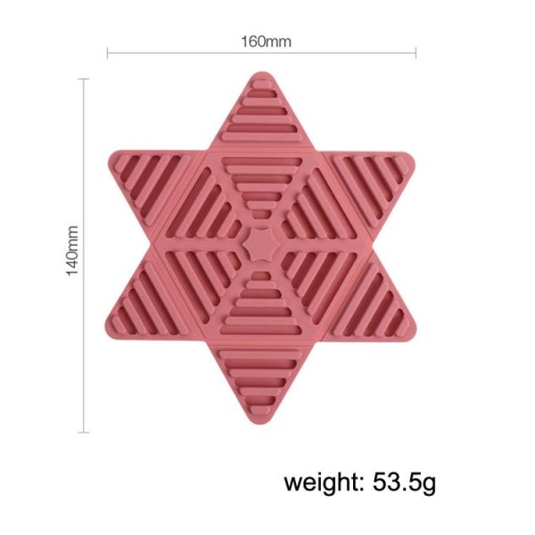 Folding Pot Cushion Silicon Tea Cup Insulation Pad House Table Non-slip Place Mats (Royal Blue) - Image 3