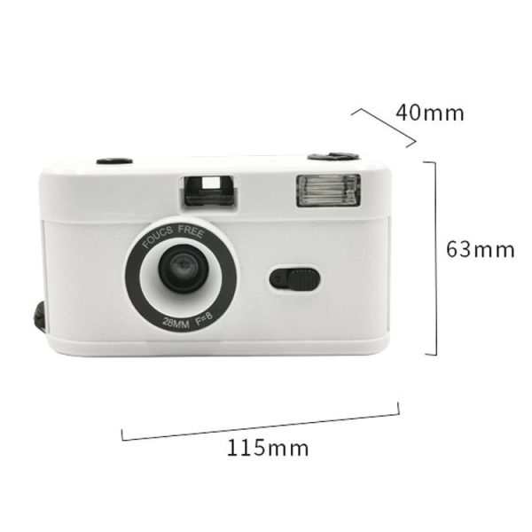 R2-FILM Retro Manual Reusable Film Camera for Children without Film (Black+Purple) - Image 3