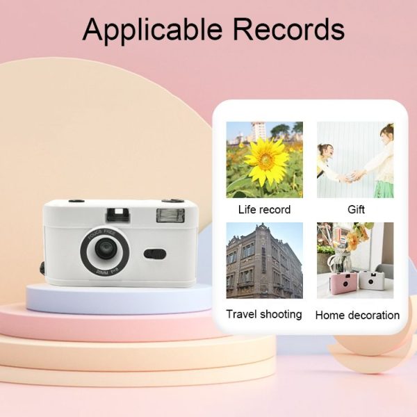 R2-FILM Retro Manual Reusable Film Camera for Children without Film (Black+Purple) - Image 5