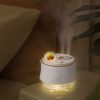 ICARER FAMILY F08 Cartoon Desktop Double Spray Humidifier with Night Light, Spec: Plug-in (White) - Image 2