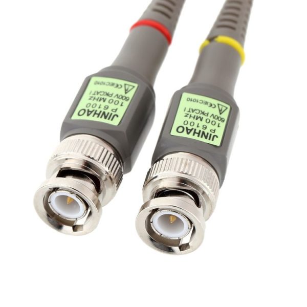 2pcs P6100 Oscilloscope Probe DC-100MHz BNC Connectors Scope Clip Probe - Image 4