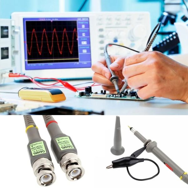 2pcs P6100 Oscilloscope Probe DC-100MHz BNC Connectors Scope Clip Probe - Image 5