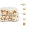Wooden Log Thumbtack Set Sticky Note Fixed Tack, Specification: 5 Grid Box
