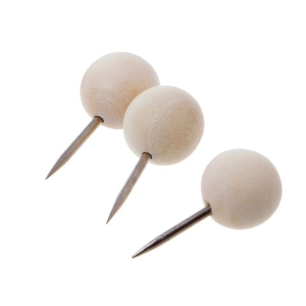 Wooden Log Thumbtack Set Sticky Note Fixed Tack, Specification: 5 Grid Box - Image 4