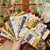 2sets 24 Sheets Bee Honey Scrapbooking Background Paper Art Handmade Crafts - Image 2