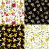 2sets 24 Sheets Bee Honey Scrapbooking Background Paper Art Handmade Crafts - Image 3