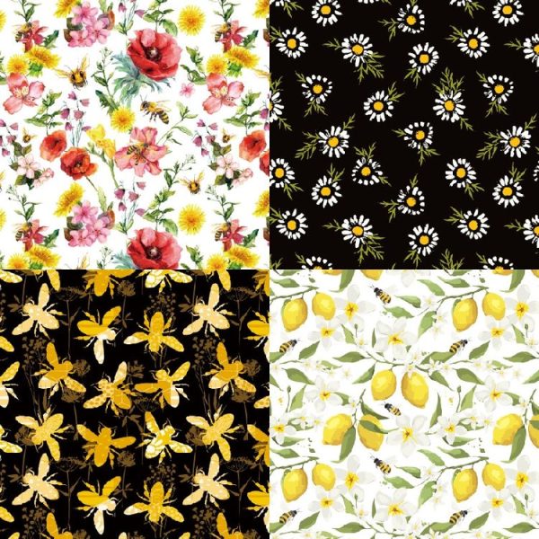 2sets 24 Sheets Bee Honey Scrapbooking Background Paper Art Handmade Crafts - Image 3
