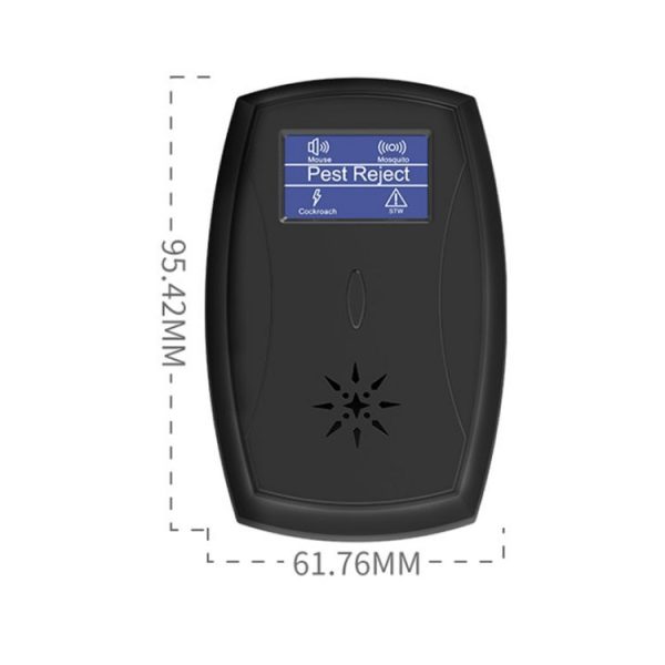 Household Mute Low Power Ultrasonic Insect Repeller, Specification: EU Plug (Black) - Image 3