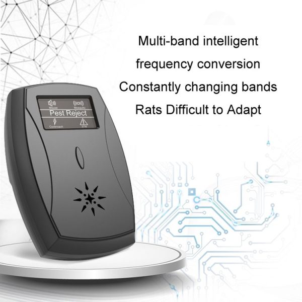 Household Mute Low Power Ultrasonic Insect Repeller, Specification: EU Plug (Black) - Image 4