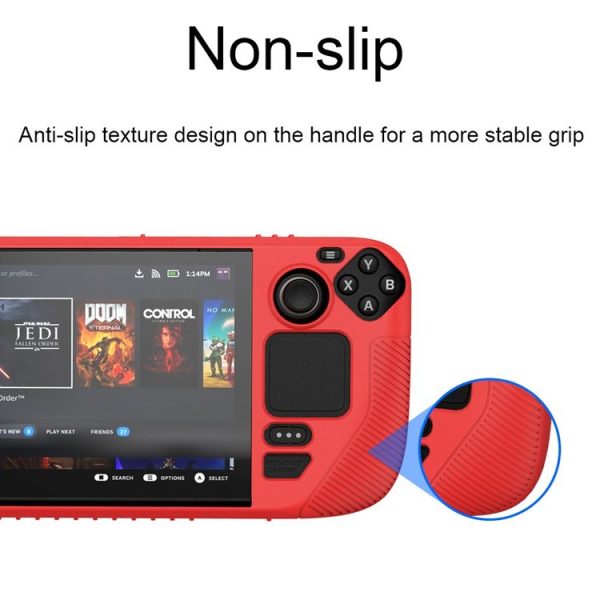 Steam Deck V3 Non-slip Silicone Protective Case for Pocket Consoles (Black) - Image 4