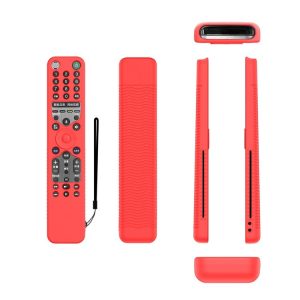 Y46 Remote Control Anti-Fall Silicone Protective Case For Sony RMF-TX600C / P / U / E 500U / E (Red)