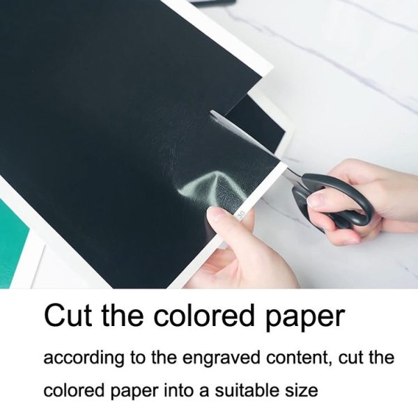 DAJA Carved Color Paper For Ceramic / Glass / Stone / Crystal / Jade (Black) - Image 4