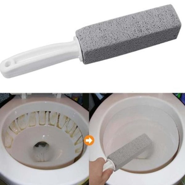 Pumice Toilet Brush Sink Scale Removal Rust Cleaning Brush Bathroom Oven Tile Stain Removal Stick (Grey) - Image 2