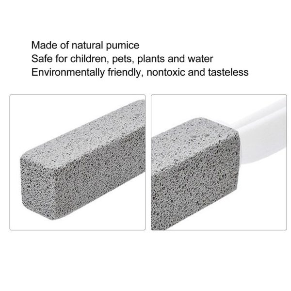 Pumice Toilet Brush Sink Scale Removal Rust Cleaning Brush Bathroom Oven Tile Stain Removal Stick (Grey) - Image 5