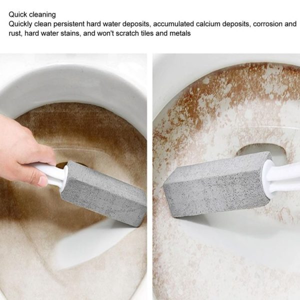 Pumice Toilet Brush Sink Scale Removal Rust Cleaning Brush Bathroom Oven Tile Stain Removal Stick (Grey) - Image 8