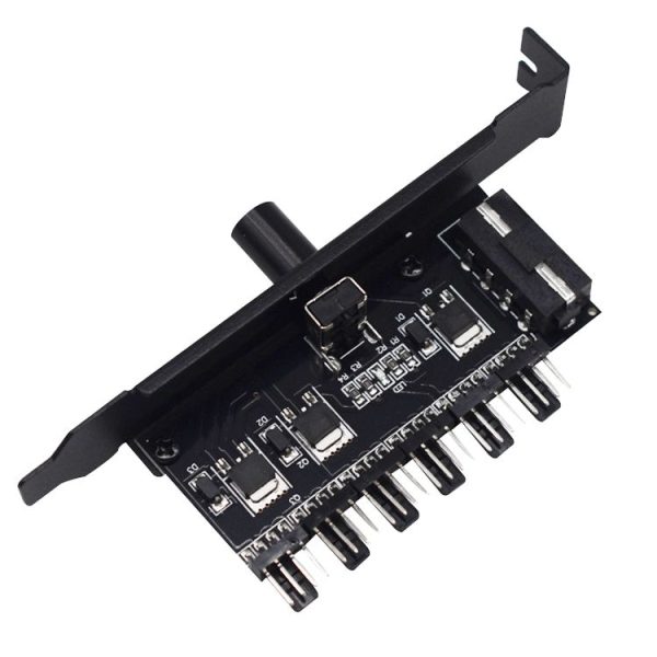 PIC Bit Case Cooling Fan Control Switch PWM 6 Way Computer Fan Speed Controller (Big 4Pin)