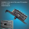 PIC Bit Case Cooling Fan Control Switch PWM 6 Way Computer Fan Speed Controller (Big 4Pin) - Image 6