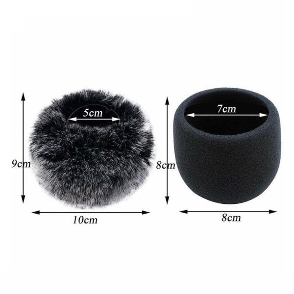 Blue Yeti Pro Anti-Pop and Windproof Sponge / Fluffy Microphone Cover, Color: Black Sponge - Image 3