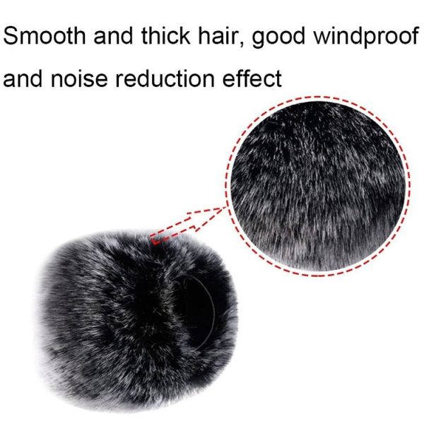 Blue Yeti Pro Anti-Pop and Windproof Sponge / Fluffy Microphone Cover, Color: Black Sponge - Image 5