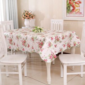 PEVA Oil&Water Resistant Coffee Table Tablecloth, Size: 106x152cm (No.384)
