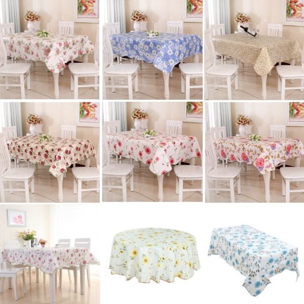 PEVA Oil&Water Resistant Coffee Table Tablecloth, Size: 106x152cm (No.384) - Image 2