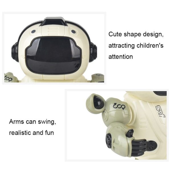 Intelligent Early Education Sound and Light Mechanical Robot Toys, Color: 16 Blue - Image 5