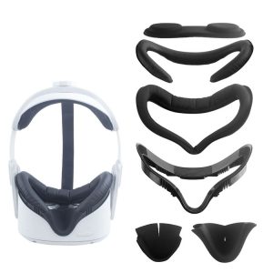 Meta Quest 2 VR Headset 6pcs / set Replacement Face Eye Pad Cushion (Black)