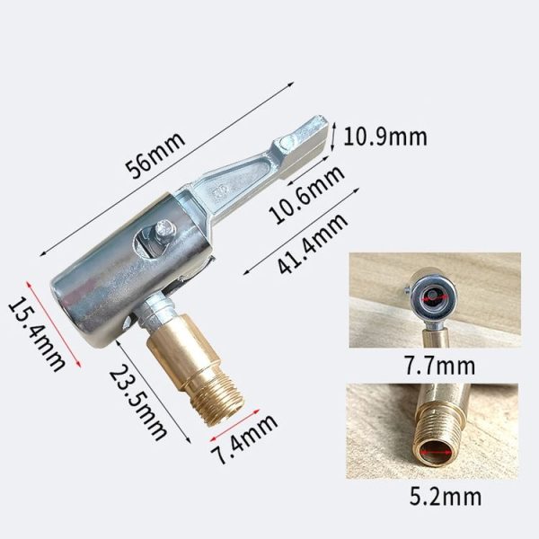2pcs Vehicle Inflatable Pump Tube Joint Tire Mouth Gas Mouth Tube Fast Connector Inflatable PumpTo Rotate No Deflating - Image 2