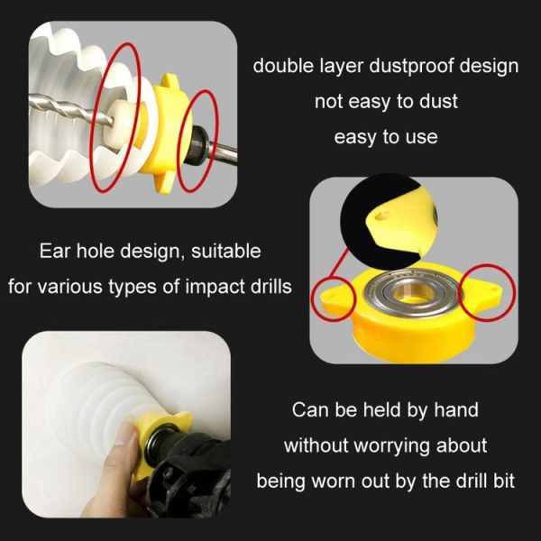 Household Improvement Impact Electric Drill Dust Cover (160mm) - Image 5