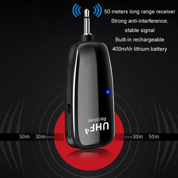 Saxophone Outdoor Performance Wireless Microphone Pickup (Black) - Image 4