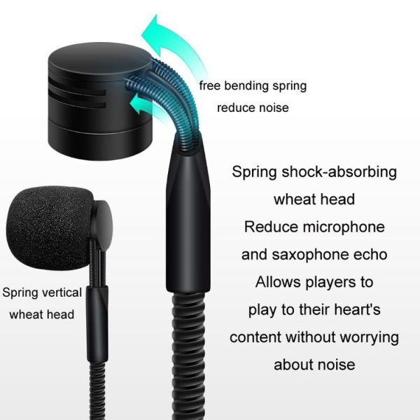 Saxophone Outdoor Performance Wireless Microphone Pickup (Black) - Image 6