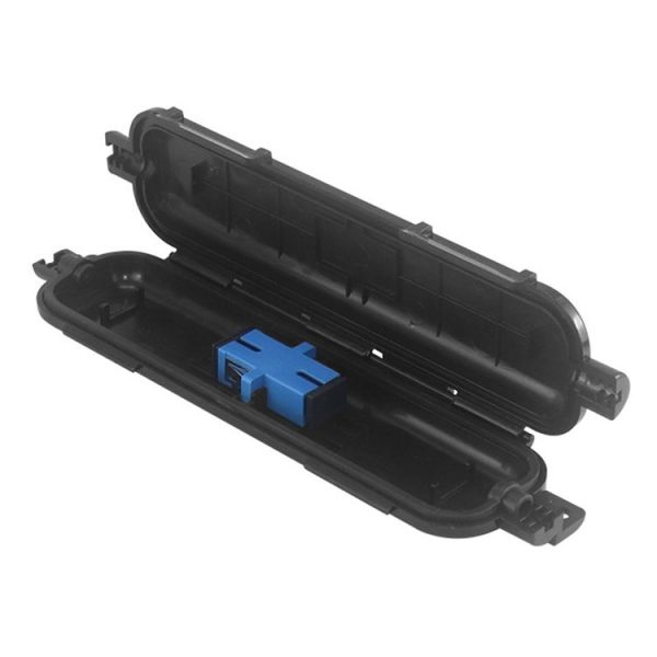P-1101-5 5pcs SC Type Optical Fiber Waterproof Protective Box Leather Light Cable Continuation Box - Image 2