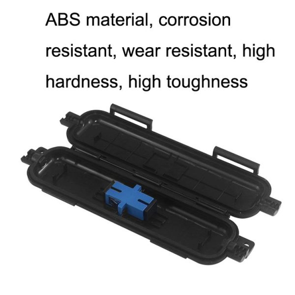 P-1101-5 5pcs SC Type Optical Fiber Waterproof Protective Box Leather Light Cable Continuation Box - Image 4