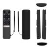TCL RC802V FMR1 FNR1 Y40 TV Remote Control Anti-Drop Silicone Protective Case (Black)