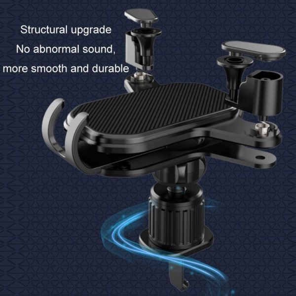 Car Air Outlet Upside-down Hook Strong Mobile Phone Holder (Cool Black) - Image 3