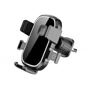 Car Air Outlet Hook Firmly Navigation Mobile Phone Holder (Mirror Black)