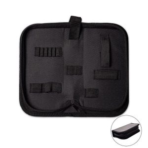 Zipper Storage Package Portable Multi-Function Tool Storage Bag, Style: B Leather+Canvas