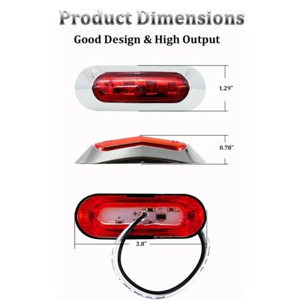 1pair MK-234 12V Yacht Ships 4LED Navigation Lights Red And Green Signal Light (Red+Green) - Image 3