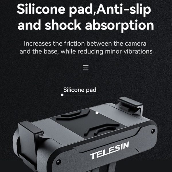 DJI OSMO Action 3 TELESIN Magnetic Two Claw Adapter Action Camera Accessories - Image 3