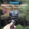 DJI OSMO Action 3 TELESIN Magnetic Two Claw Adapter Action Camera Accessories - Image 4