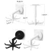 Multifunctional Rotating 7 Claws Hook Kitchen Storage 360 Degrees Without Trace Hooks (White) - Image 2