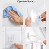 Multifunctional Rotating 7 Claws Hook Kitchen Storage 360 Degrees Without Trace Hooks (White) - Image 6