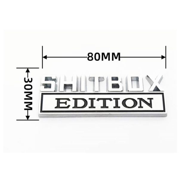 5pcs Car Body Rear Modification Badge Plate Label (Silver Red) - Image 3