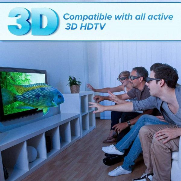 Active Shutter 3D Glasses Support 96HZ-144HZ for DLP-LINK Projection (KX30) - Image 7