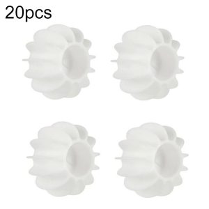 20pcs Laundry Ball Stain Removal Anti-tangle Cleaning Ball For Washing Machine (White)
