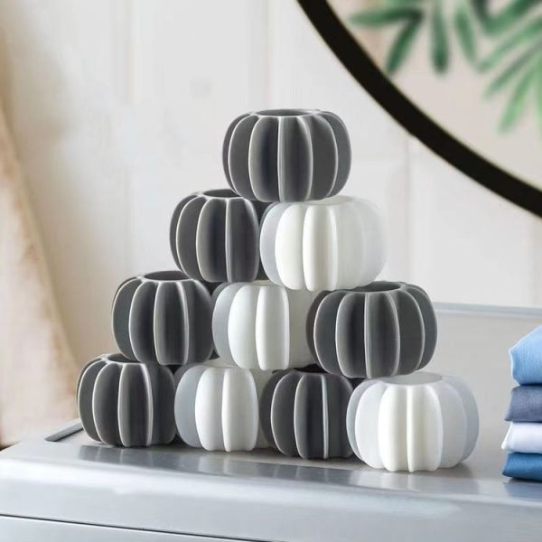 20pcs Laundry Ball Stain Removal Anti-tangle Cleaning Ball For Washing Machine (White) - Image 2