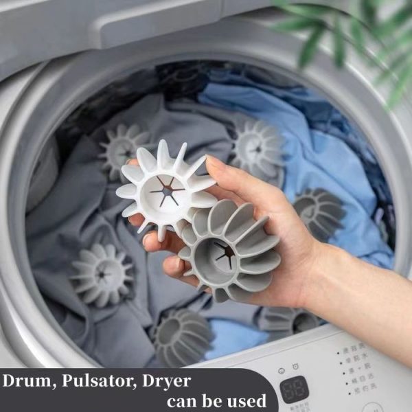 20pcs Laundry Ball Stain Removal Anti-tangle Cleaning Ball For Washing Machine (White) - Image 4
