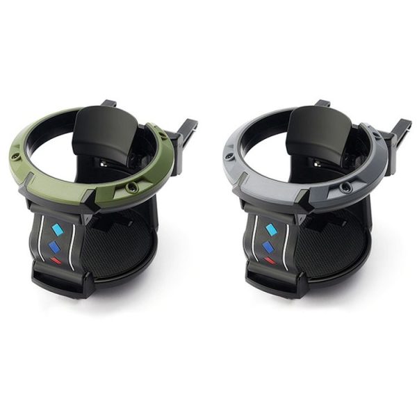 Car Air Conditioner Air Outlet Water Cup Holder Ashtray With Hook (Black Green) - Image 2