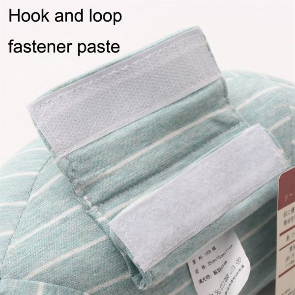 2pcs Children Neck Headrest Comfortable Shoulder Cover Car Neck Guard Pillow (Blue Gray Strip) - Image 5